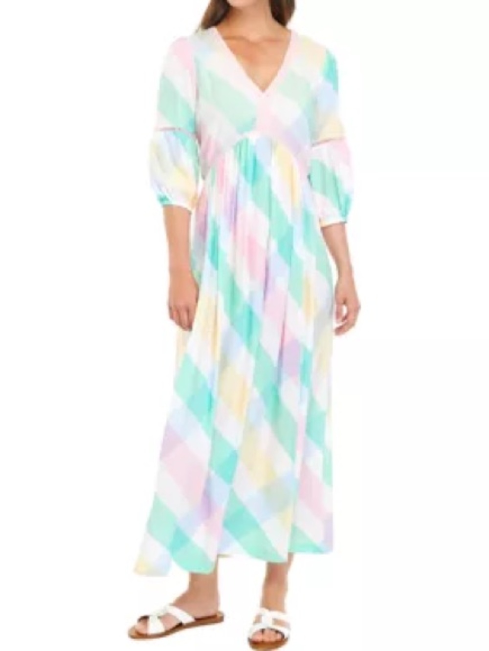 Crown & Ivy. Women's Crocheted Maxi Dress. Size Medium